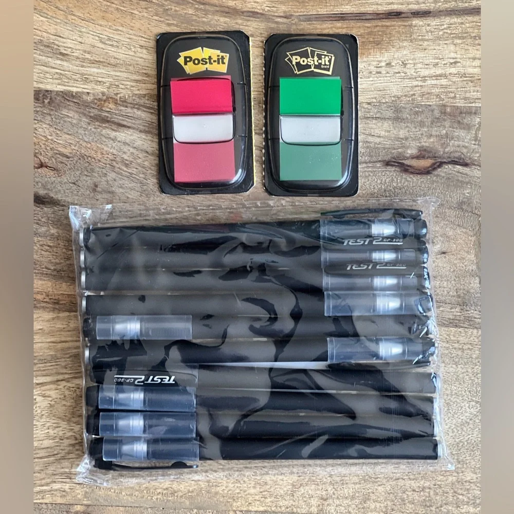 Back to School Bundle 2” Binder and 2 Pack Gel Pens Set